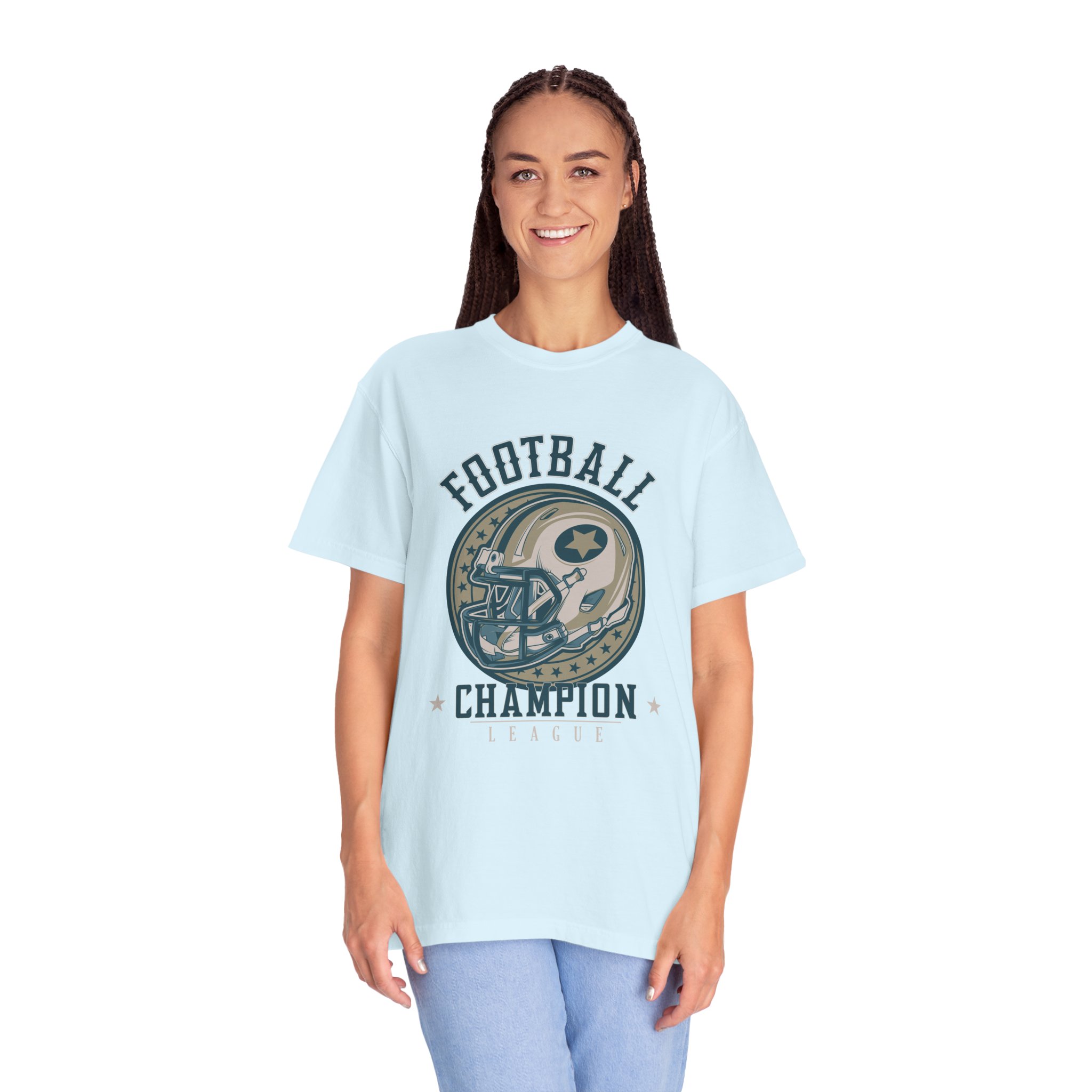 Football Champion T-Shirt, Unisex Garment-Dyed Tee for Sports Fans, Vintage Sports Apparel, Gift for Football Lovers, Casual Wear. - Image 27