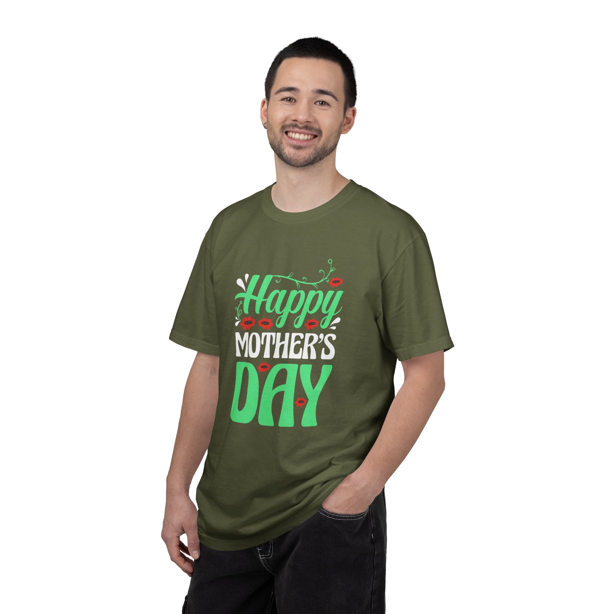 Happy Mother’s Day Festive Floral T-Shirt – Cute Love Graphic Tee for Moms, Perfect Gift Giving & Celebration Wear. - Image 18