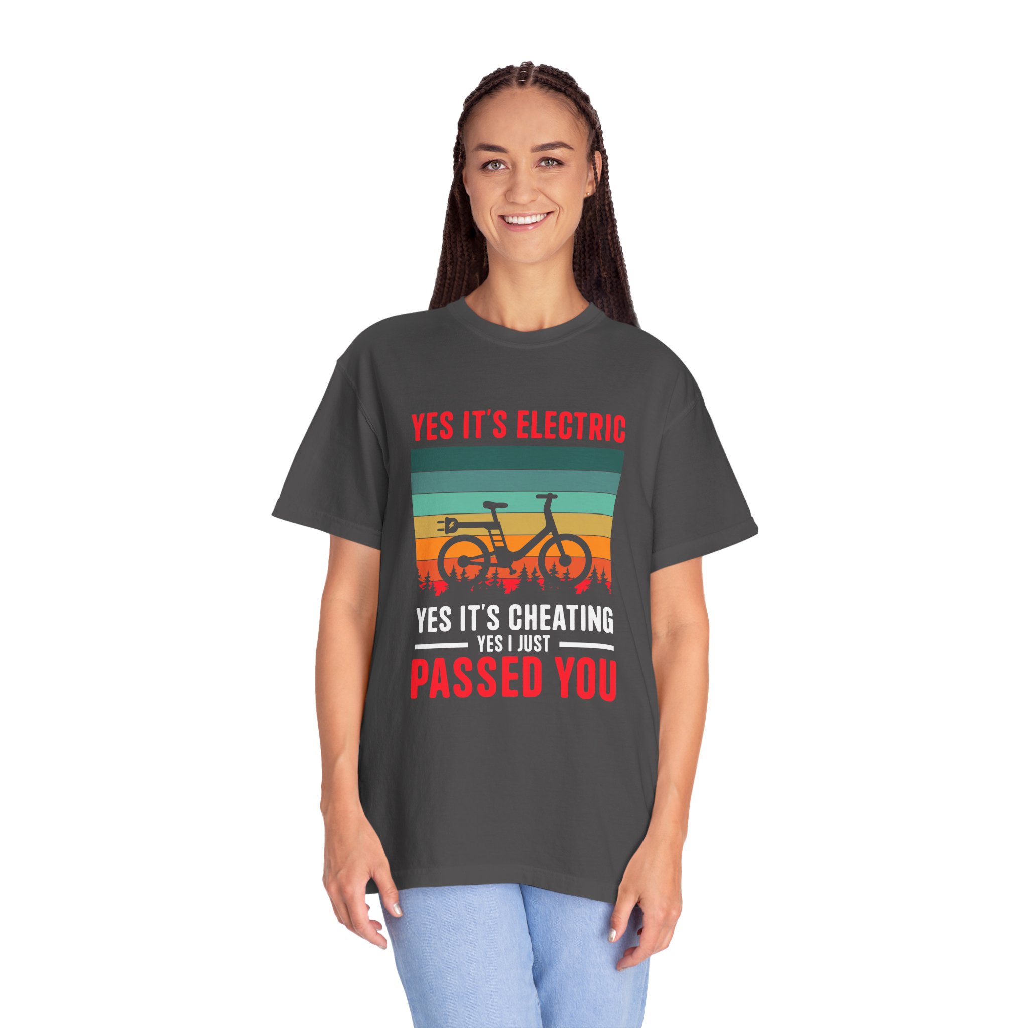 Electric Bike Humor T-Shirt - Perfect Gift for Cyclists, Casual Outfit, Sports Event, Cycling Enthusiasts. - Image 27