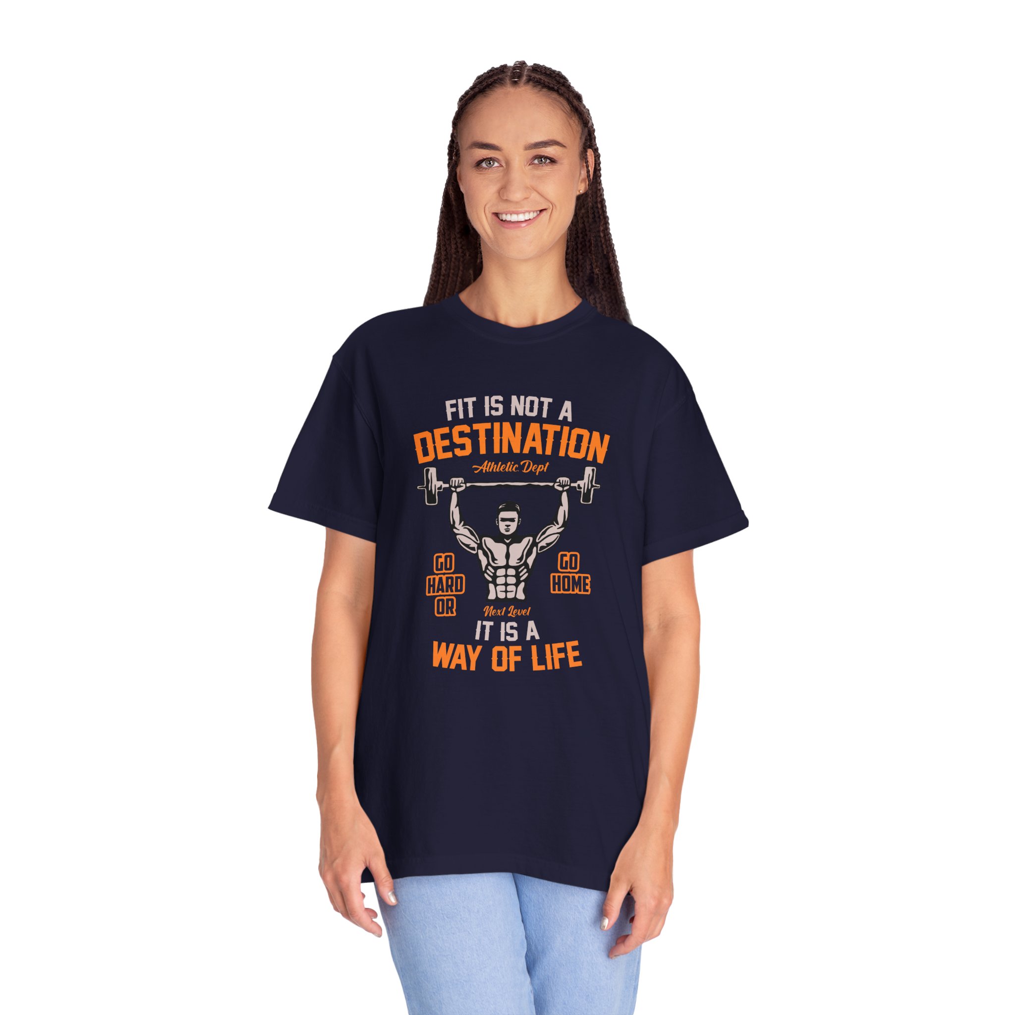b2 - 6.16 - Fit Is Not a Destination It’s a Way of Life T-Shirt – Motivational Fitness Graphic Tee for Healthy Living, Discipline & Everyday Strength. - Image 27