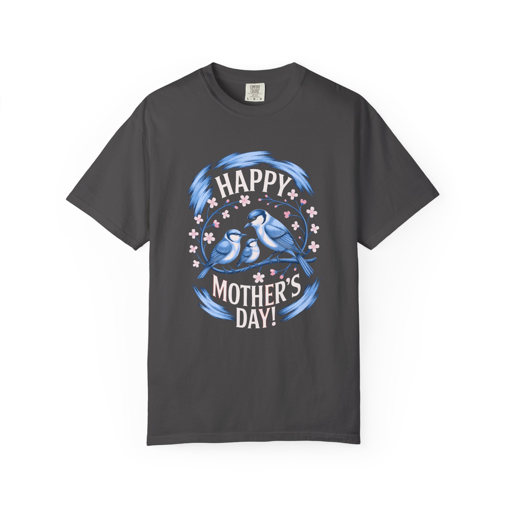 Happy Mother's Day Unisex T-Shirt, Garment-Dyed Tee, Gift for Mom, Spring Fashion, Bird Design Shirt, Casual Wear, Unique Gift Idea. - Image 25
