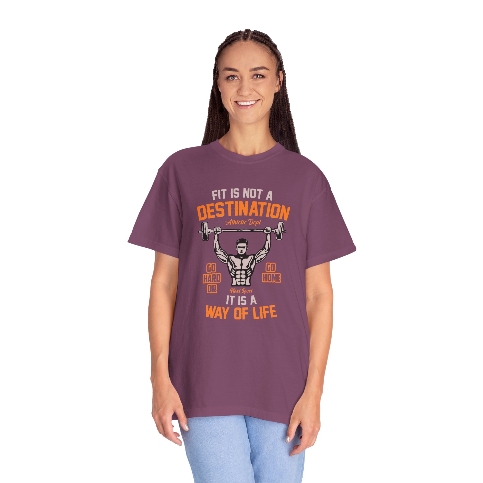 b2 - 6.16 - Fit Is Not a Destination It’s a Way of Life T-Shirt – Motivational Fitness Graphic Tee for Healthy Living, Discipline & Everyday Strength. - Image 43