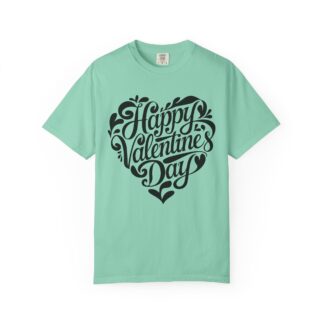 Happy Valentine’s Day Script Heart T-Shirt – Romantic Love Graphic Tee for Couples, Gift Giving & Festive Celebration. - Image 17