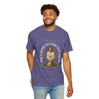 “Home Is Where You Hang Your Lantern” T-Shirt – Vintage Camping Graphic Tee for Outdoor Lovers, Fun Adventure Wear & Perfect Gift Giving. - Image 46
