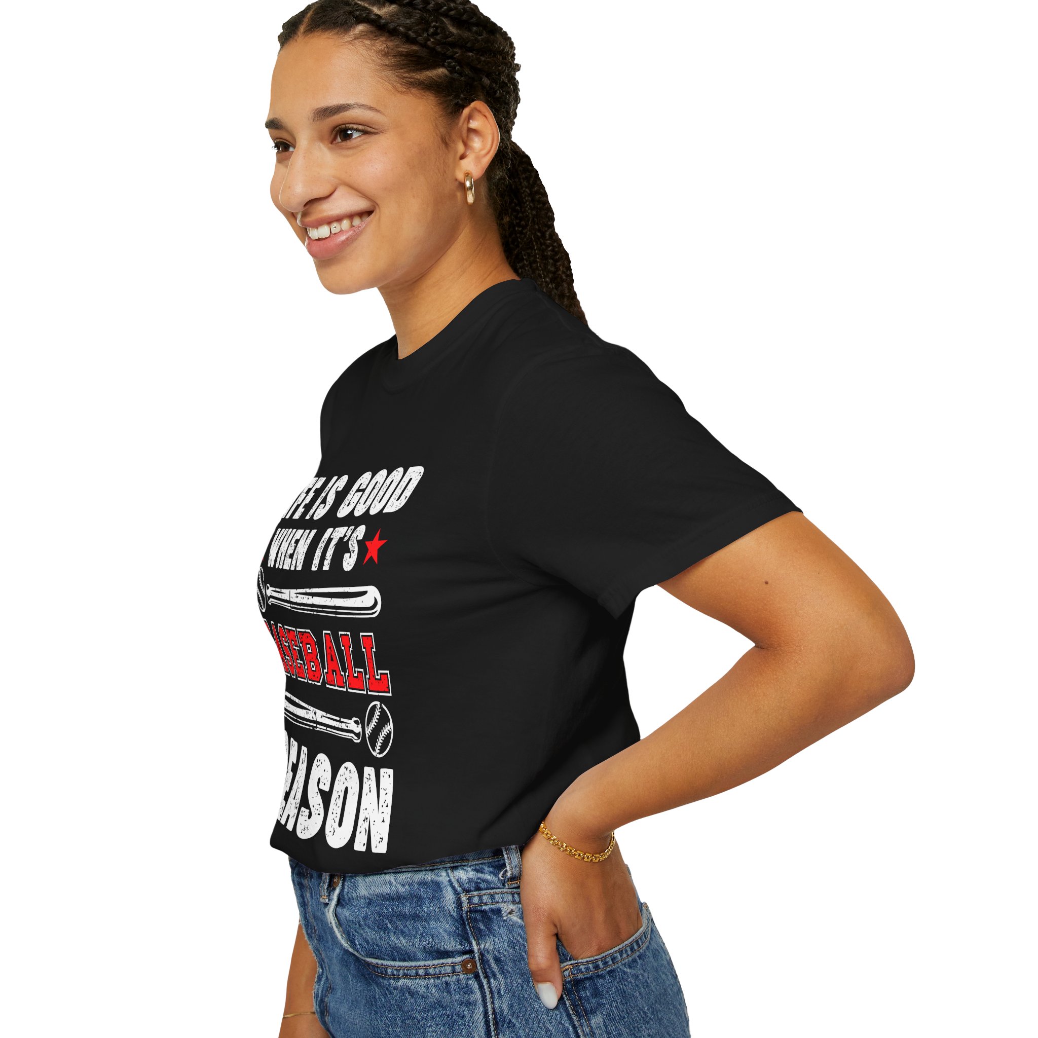 Life Is Good Baseball Season T-Shirt, Unisex Tee for Sports Lovers, Gift for Baseball Fans, Casual Wear, Summer Vibes, Game Day Apparel. - Image 37