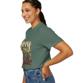 Funny coffee Tshirts for Coffee Lovers - Sorry I’m Latte Unisex Tee - Image 5