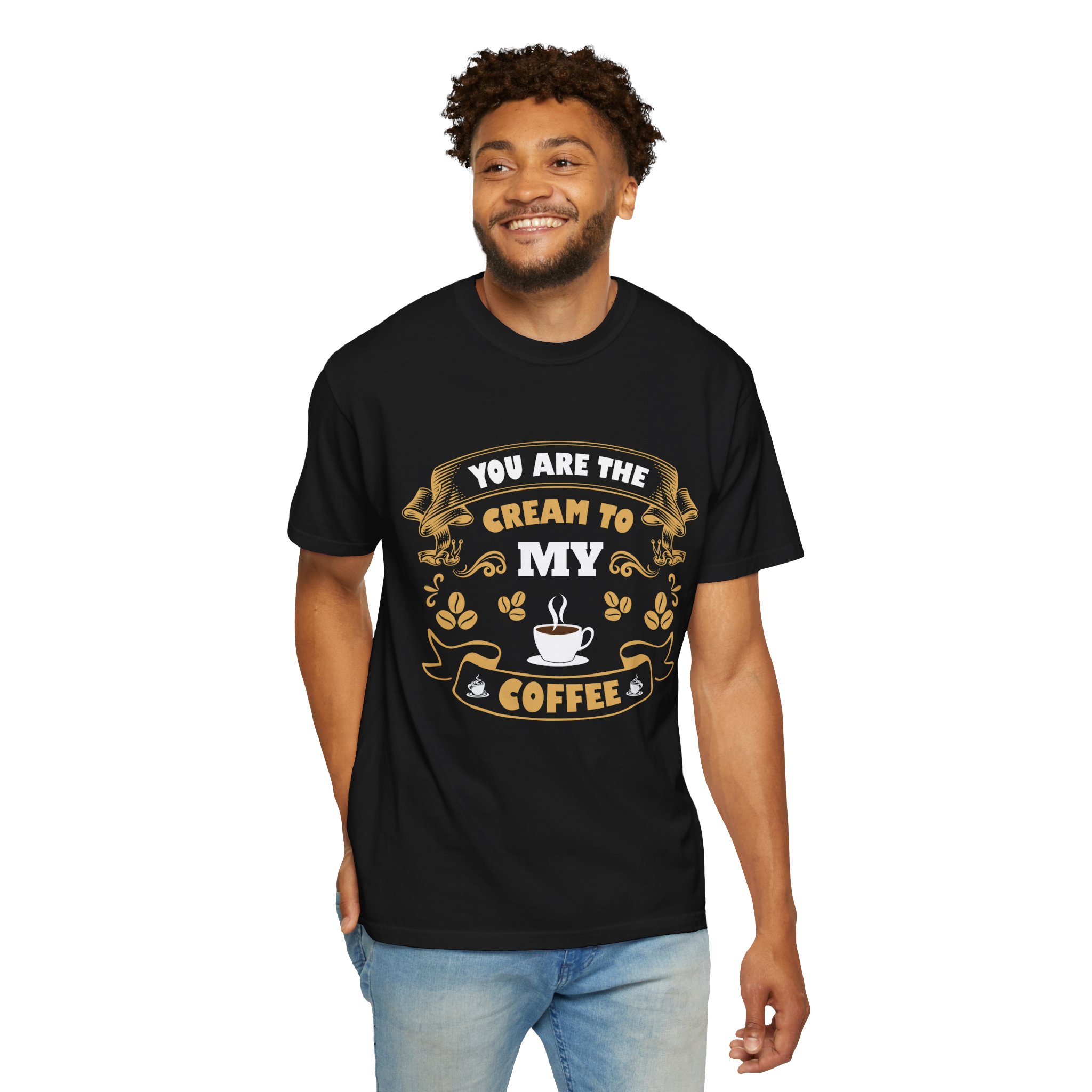 You Are the Cream to My Coffee T-Shirt – Vintage Coffee Lover Graphic Tee for Cute Romantic Vibes. - Image 38