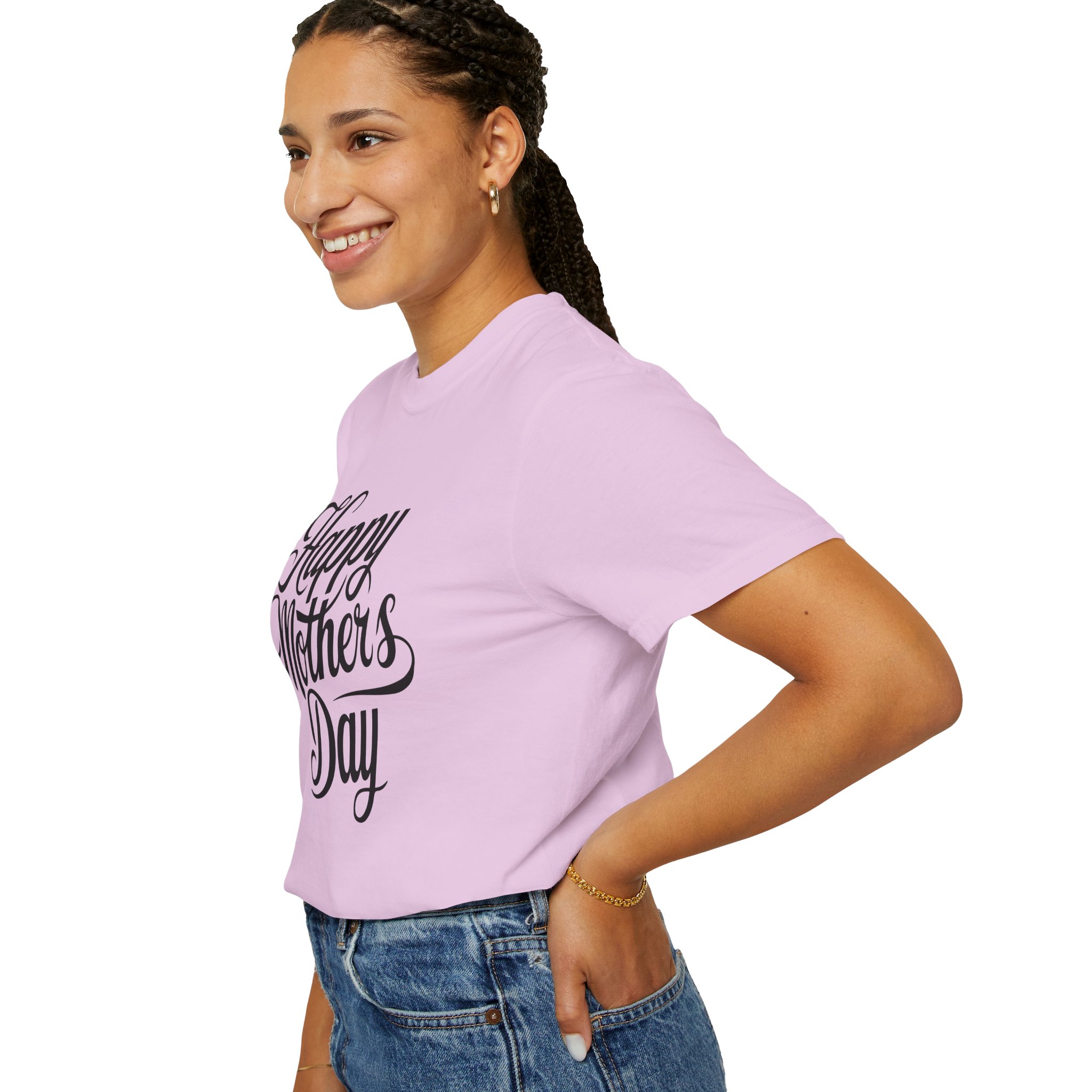 Happy Mother’s Day Script Mom Gift T-Shirt – Cute Love Graphic Tee for Moms, Perfect Gift Giving & Special Celebration Wear. - Image 45