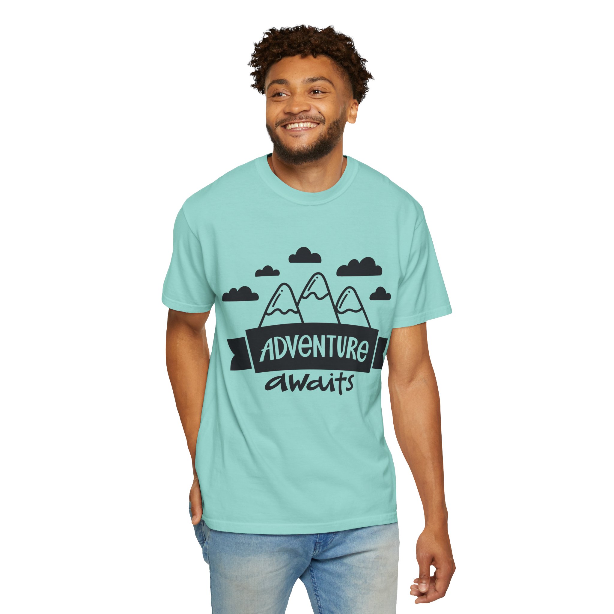 C - 14.4a - Adventure Awaits Unisex Garment-Dyed T-shirt | Nature Lover Tee, Outdoor Shirt, Travel Apparel, Gift for Explorers, Adventure Clothing. - Image 38