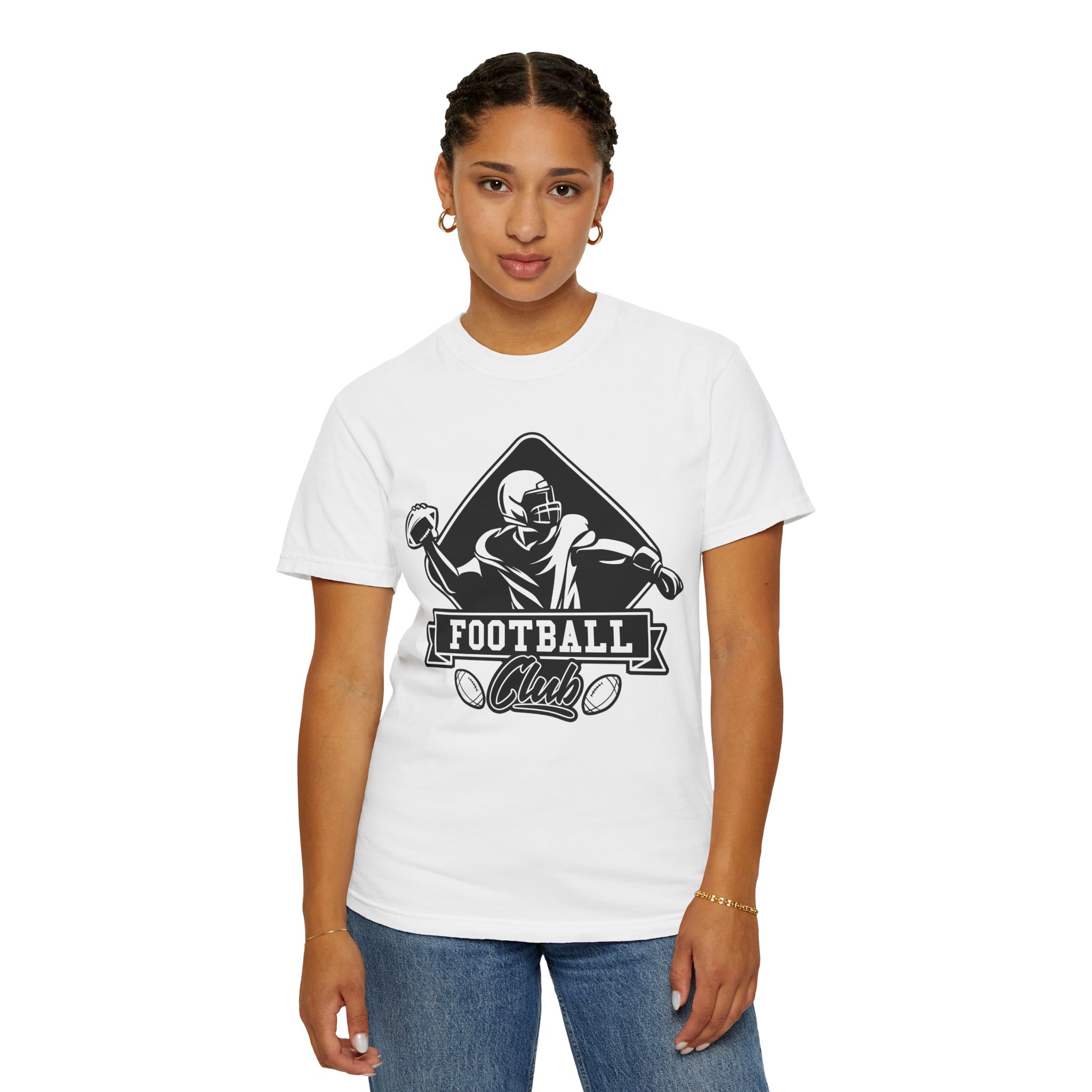 C - 16.15b - Football Club Unisex Garment-Dyed T-shirt | Casual Sportswear, Gift for Football Fans, Team Apparel, Perfect for Game Days. - Image 12