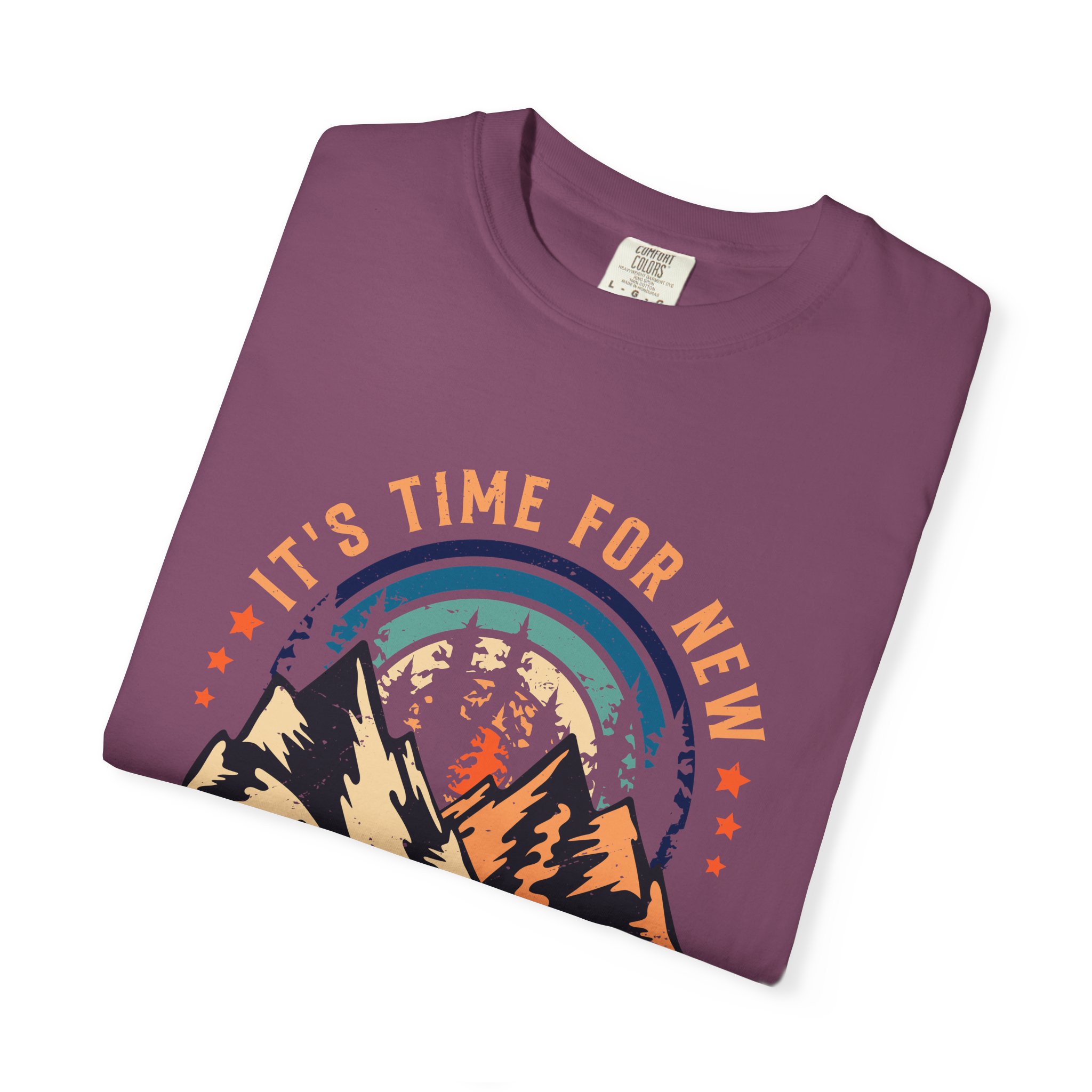 Adventure Awaits Unisex Garment-Dyed T-shirt, Perfect for Outdoor Lovers, Casual Wear, Vacation, Gifts for Adventurers. - Image 47