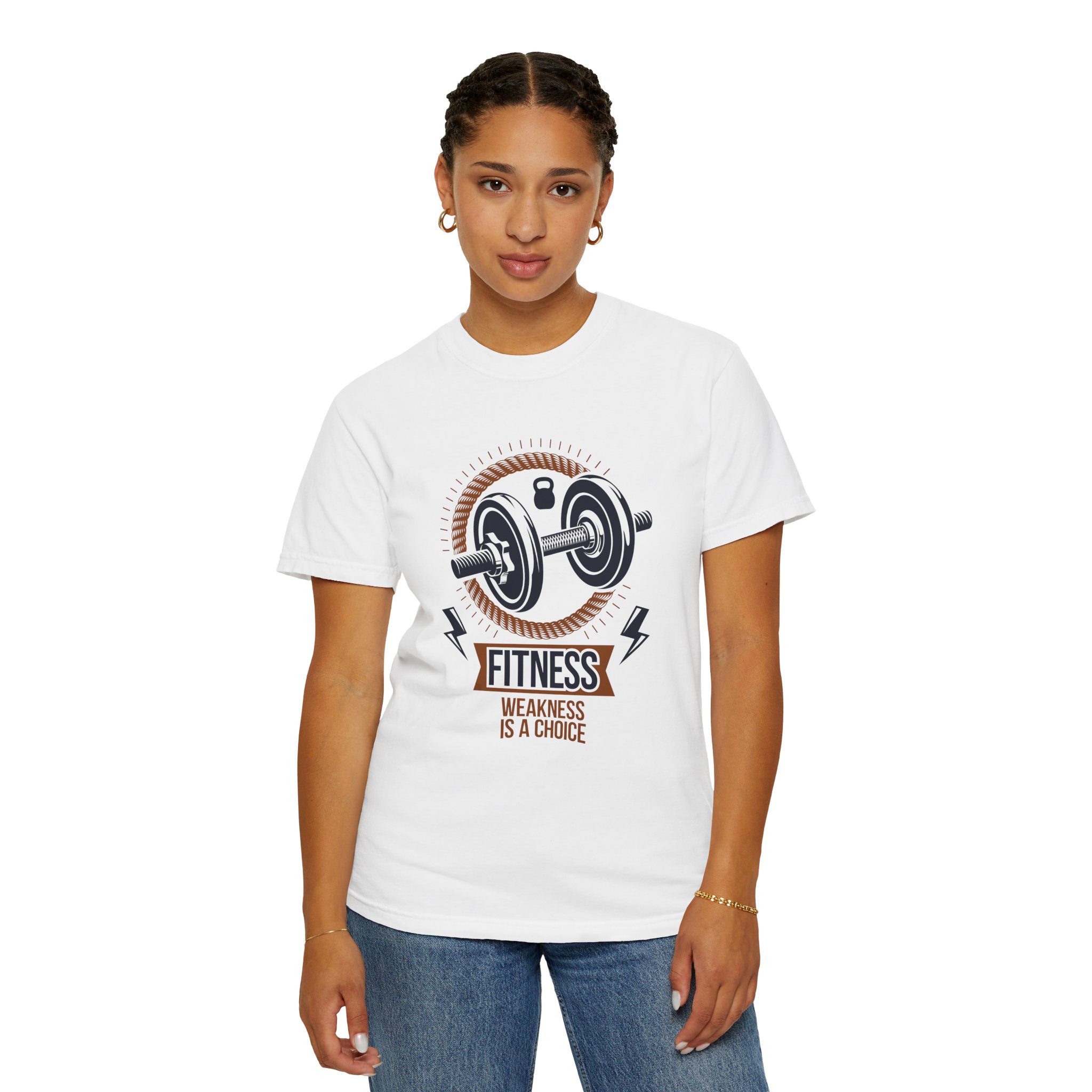 Fitness T-Shirt — "Fitness: Weakness Is A Choice" Motivational Gym Tee. - Image 4