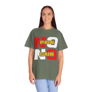 Stylish Motivational Quote T-shirt - No Pain No Gain Graphic Unisex Tee - Image 11