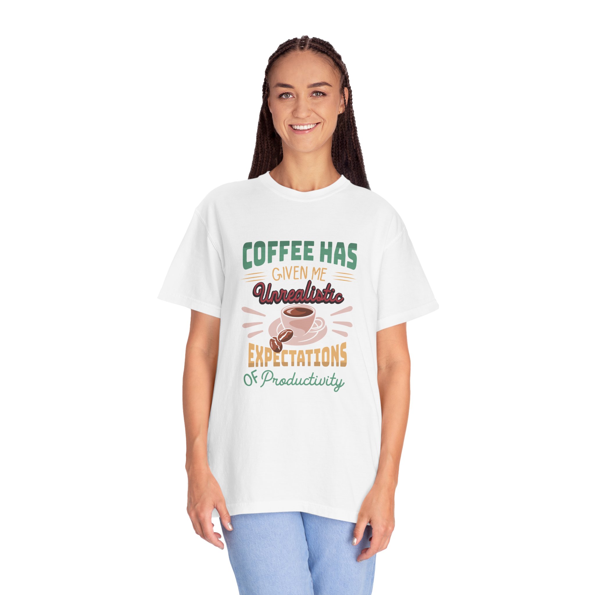 Funny Coffee T-Shirt, Unisex Garment-Dyed Tee, Gift for Coffee Lovers, Casual Wear. - Image 11