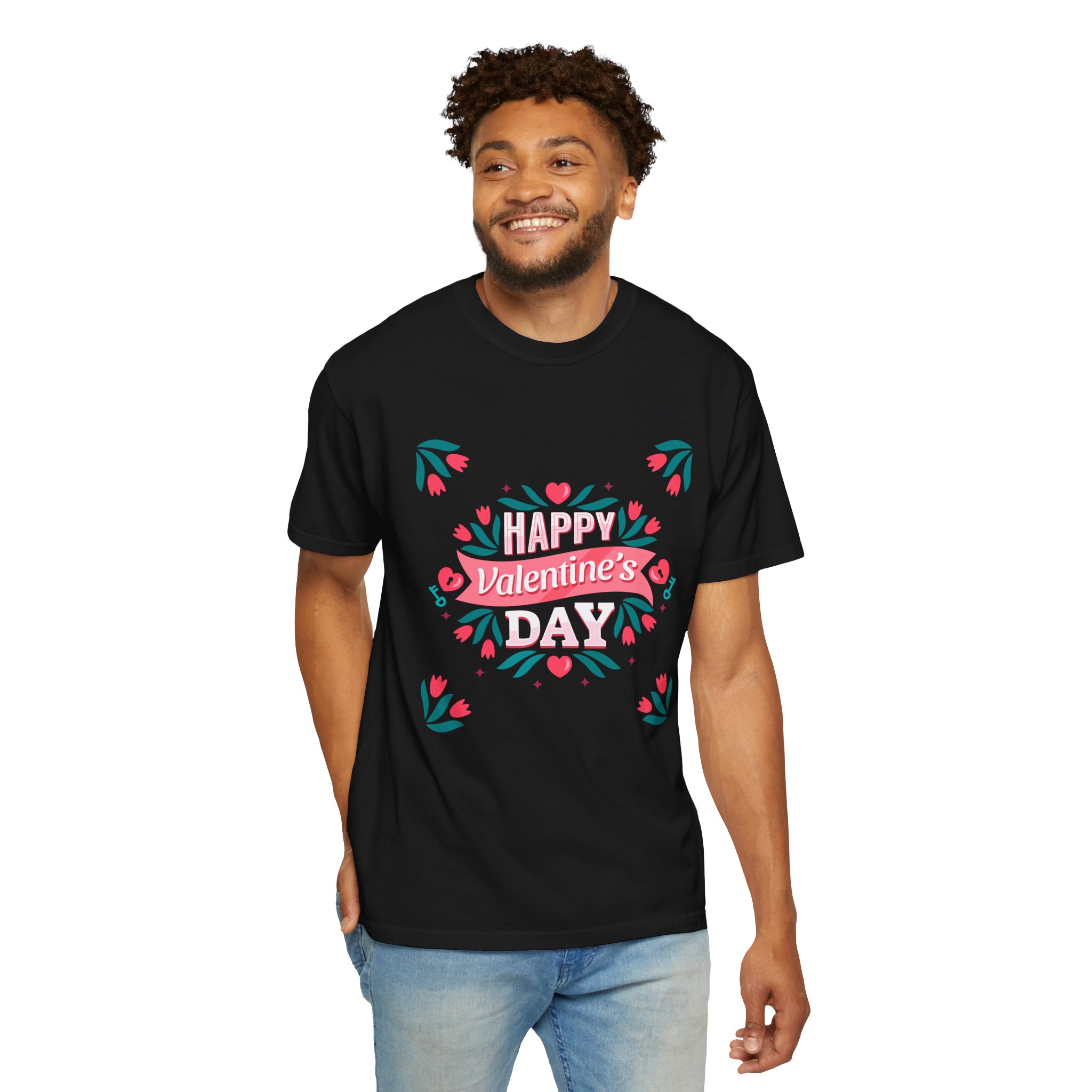 Unisex Valentine’s Day T-shirt, Cute Floral Graphic Tee, Gift for Him or Her, Casual Wear, Trendy Love Shirt. - Image 30