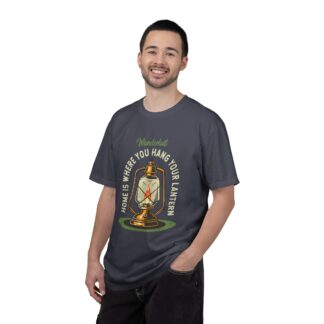 “Home Is Where You Hang Your Lantern” T-Shirt – Vintage Camping Graphic Tee for Outdoor Lovers, Fun Adventure Wear & Perfect Gift Giving. - Image 34