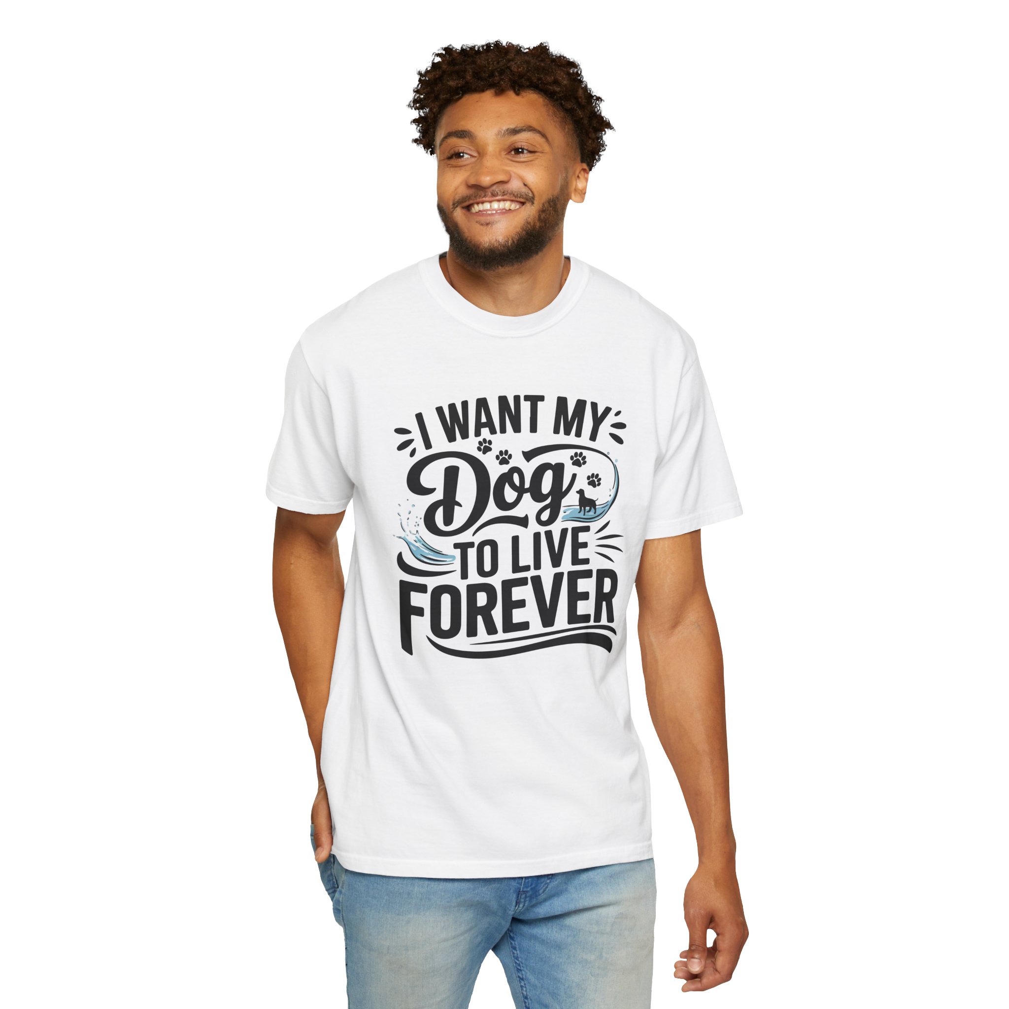 I Wish My Dog Could Live Forever T-Shirt – Dog Lover Graphic Tee for Pet Owners & Dog Parents. - Image 14