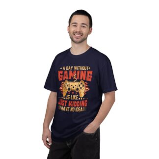 Funny gaming t-shirt for Gamers - Soft Cotton Everyday Wear - A Day Without Gaming Is Like Just Kidding I Have No Idea Unisex - Image 26