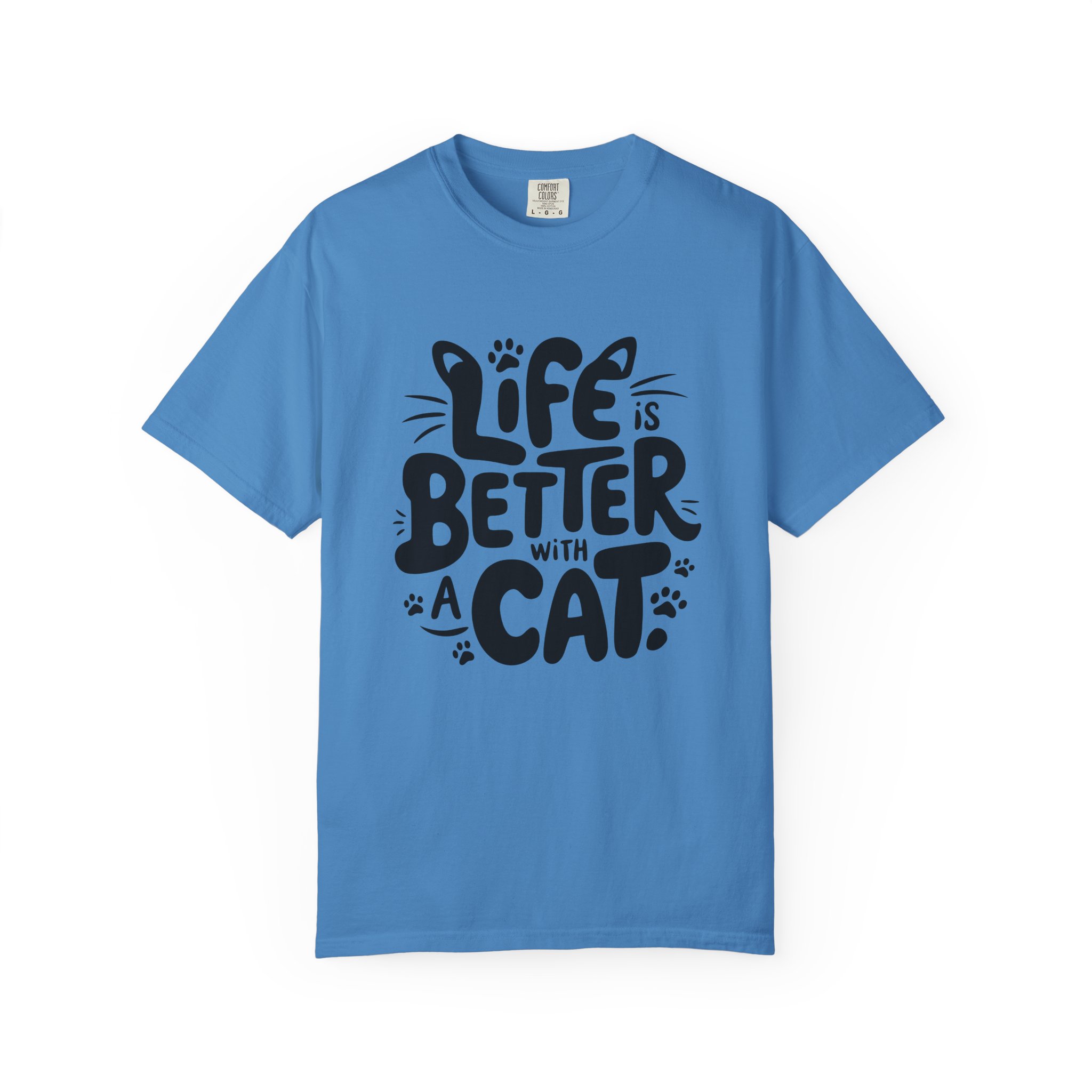 Life is Better with a Cat Unisex Tee, Cat Lover Gift, Animal T-Shirt, Cute Cat Shirt, Casual Wear for Cat Moms, Fun Pet Apparel. - Image 33