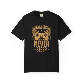 Retro Controller Graphic Tee for Gamers Vibes - Gamers Never Sleep Unisex Tee - Image 17