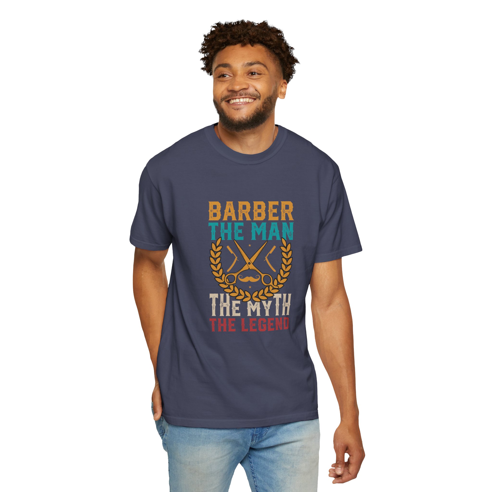 Barber Legend T-Shirt: Unisex Garment-Dyed Tee for Barbers, Father's Day Gift, Casual Wear, Barber Shop Apparel, Unique Gift Idea. - Image 38