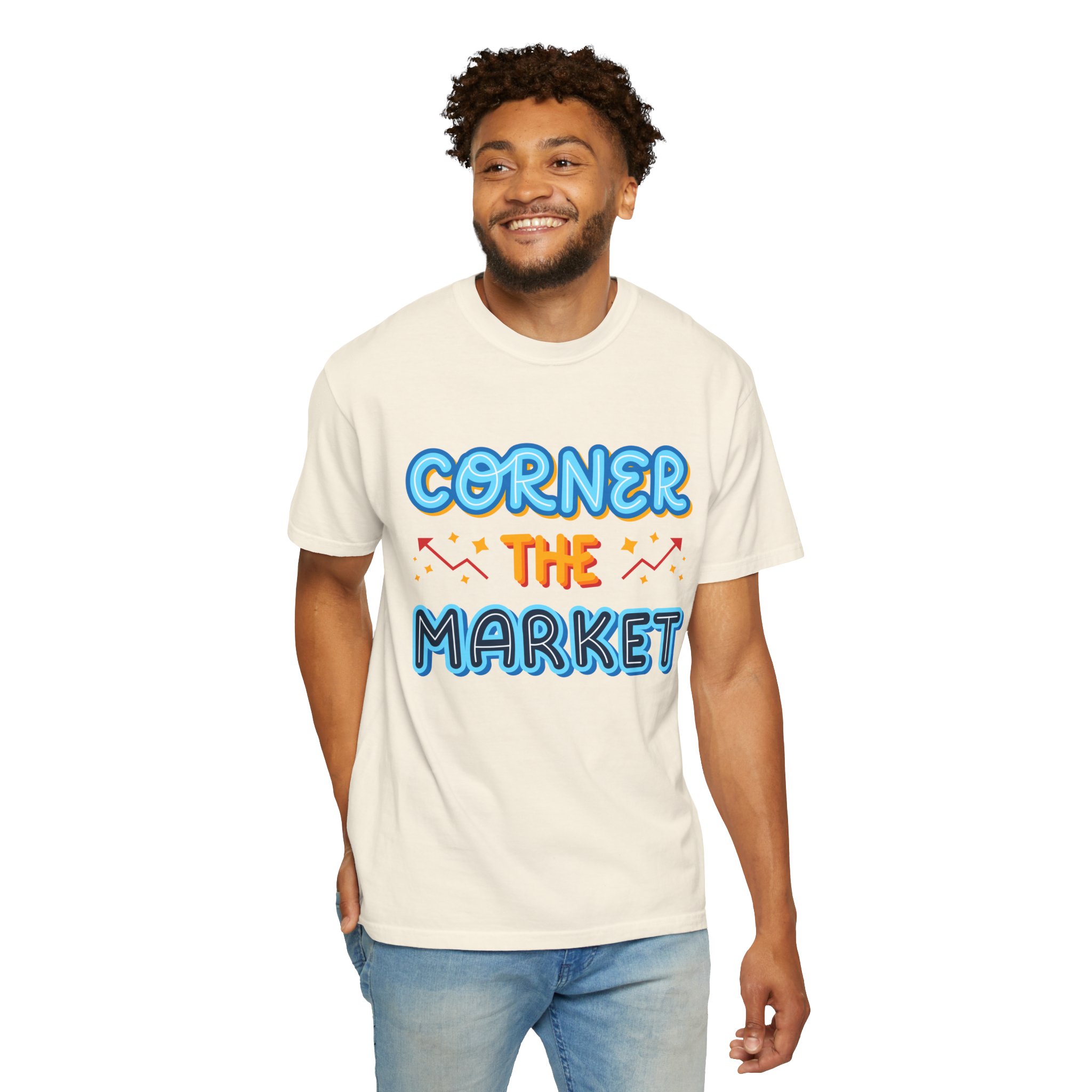 b2 - 2.8c - Corner the Market T-Shirt – Retro Neon Graphic Tee for Ambition, Hustle & Bold Business Vibes. - Image 22