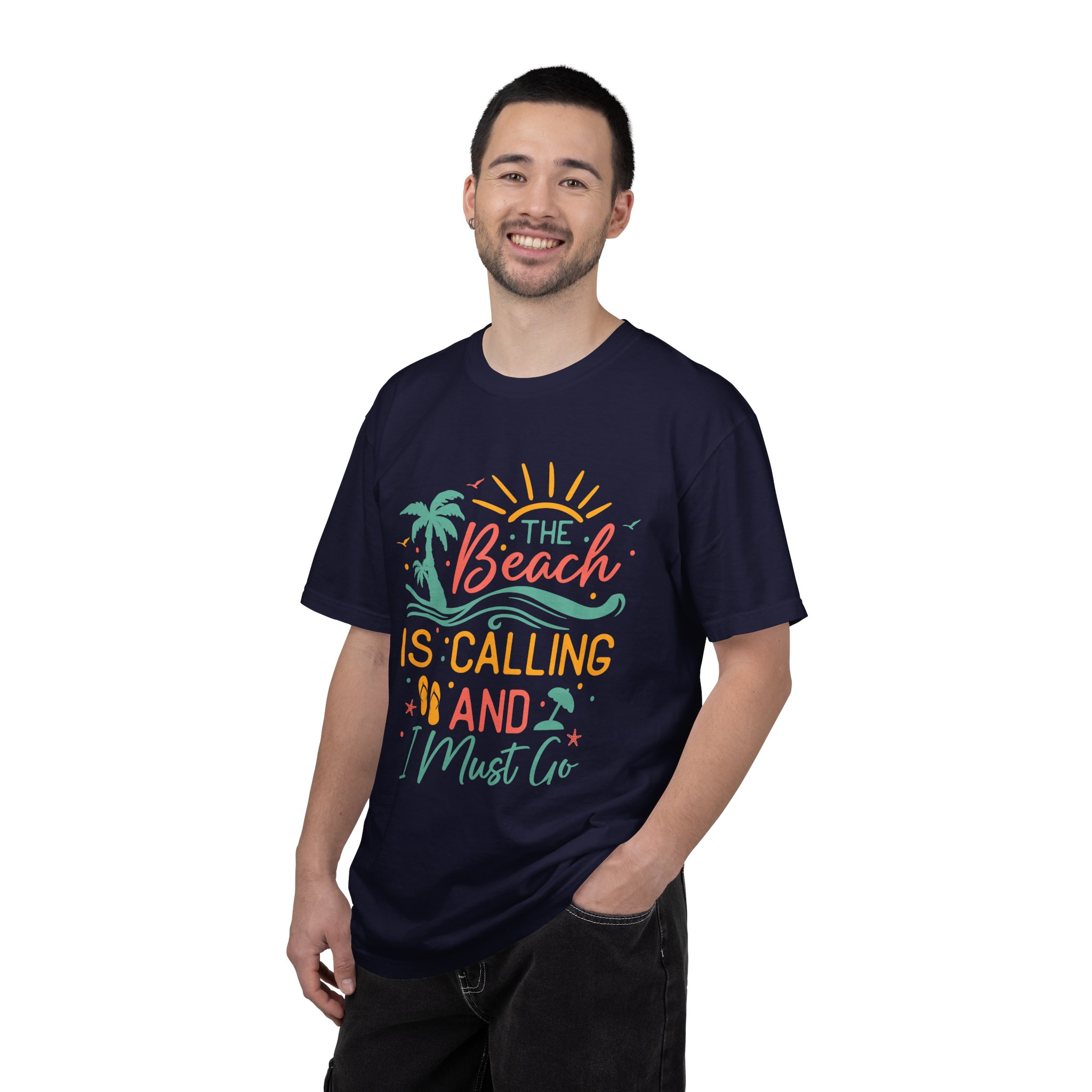 C - 13.4 - Beach-Themed Garment-Dyed T-Shirt, Summer Tee, Vacation Shirt, Gift for Beach Lovers, Casual Wear, Fun Summer Outfit. - Image 2