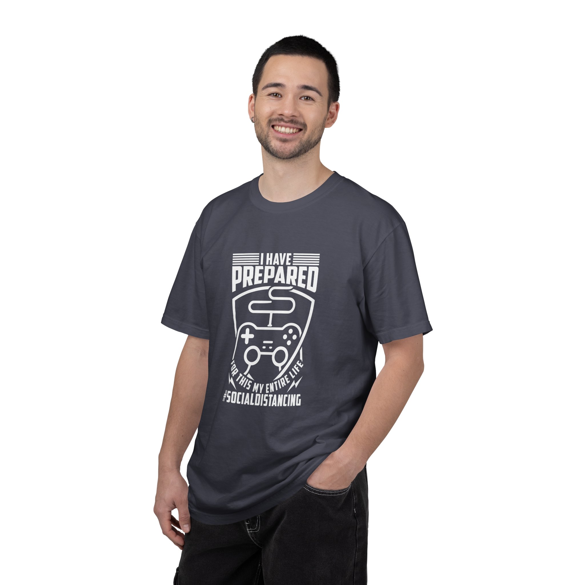 Gaming Social Distancing T-Shirt, Funny Gamer Tee, Gift for Gamers, Quarantine Humor Shirt, Video Game Apparel. - Image 18