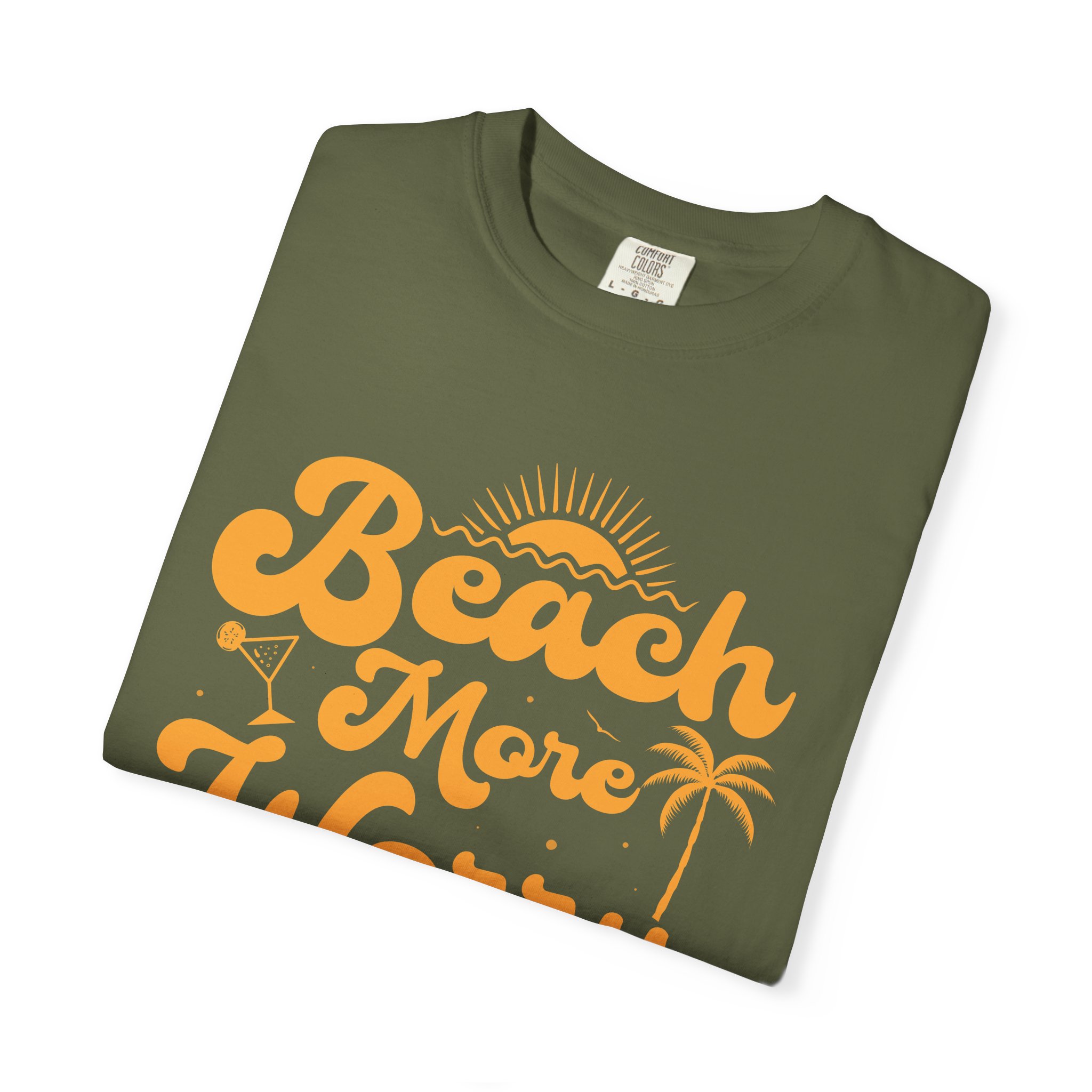 C - 13.12a - Beach Vibes T-Shirt - Unisex Garment-Dyed Tee, Summer Apparel, Gift for Beach Lovers, Vacation Outfit, Relaxing Days. - Image 23
