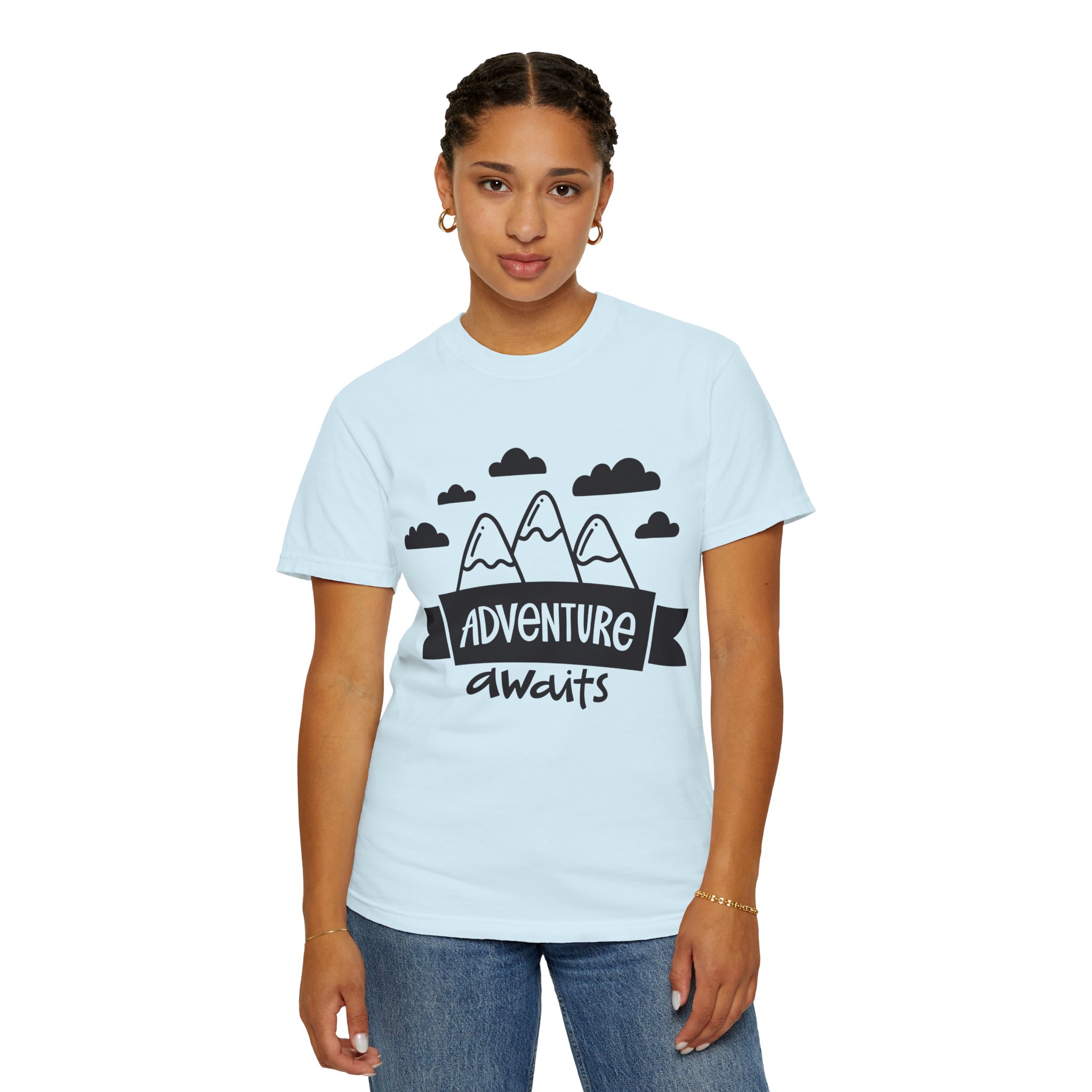 C - 14.4a - Adventure Awaits Unisex Garment-Dyed T-shirt | Nature Lover Tee, Outdoor Shirt, Travel Apparel, Gift for Explorers, Adventure Clothing. - Image 44