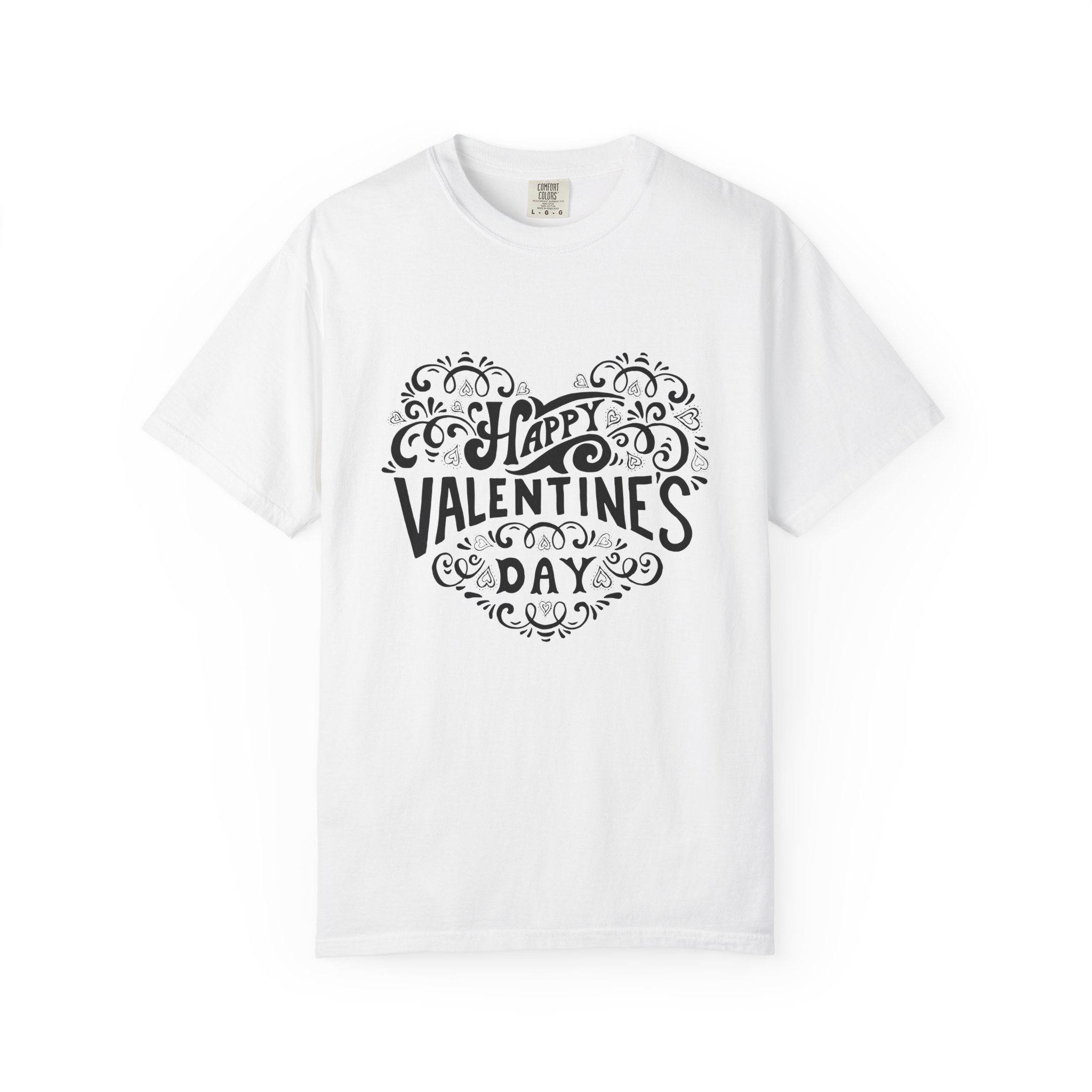 Valentine's Day Tee, Happy Valentine's Day Shirt, Unisex Love T-Shirt, Gift for Him/Her, Cute Couple Shirt - Image 9