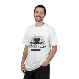Father’s Day “I Love You” Hat Design T-Shirt – Cute Love Graphic Tee for Dads, Perfect Gift for Father’s Day, Birthday & Special Celebration Wear. - Image 10