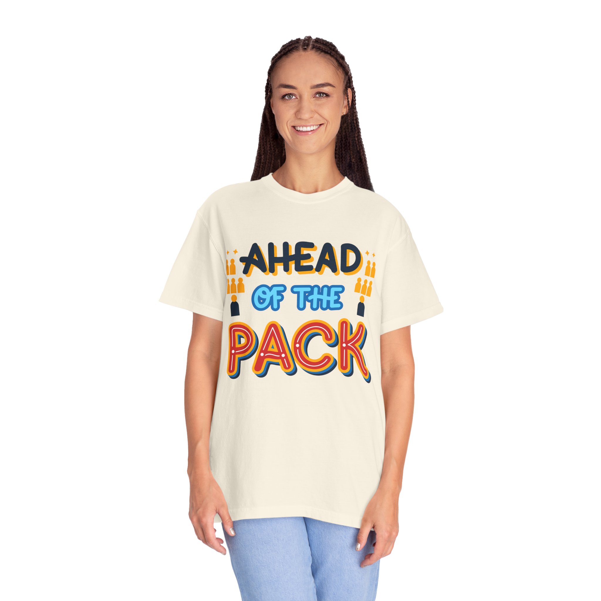 b2 - 2.8b - Ahead of the Pack T-Shirt – Retro Bold Graphic Tee for Leadership, Confidence & Standout Style. - Image 3
