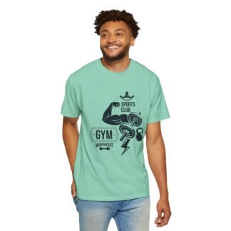 Gym Sports Club Workout T-Shirt – Dumbbells & Kettlebell Graphic Tee for Strength Training & Active Fitness Style. - Image 30