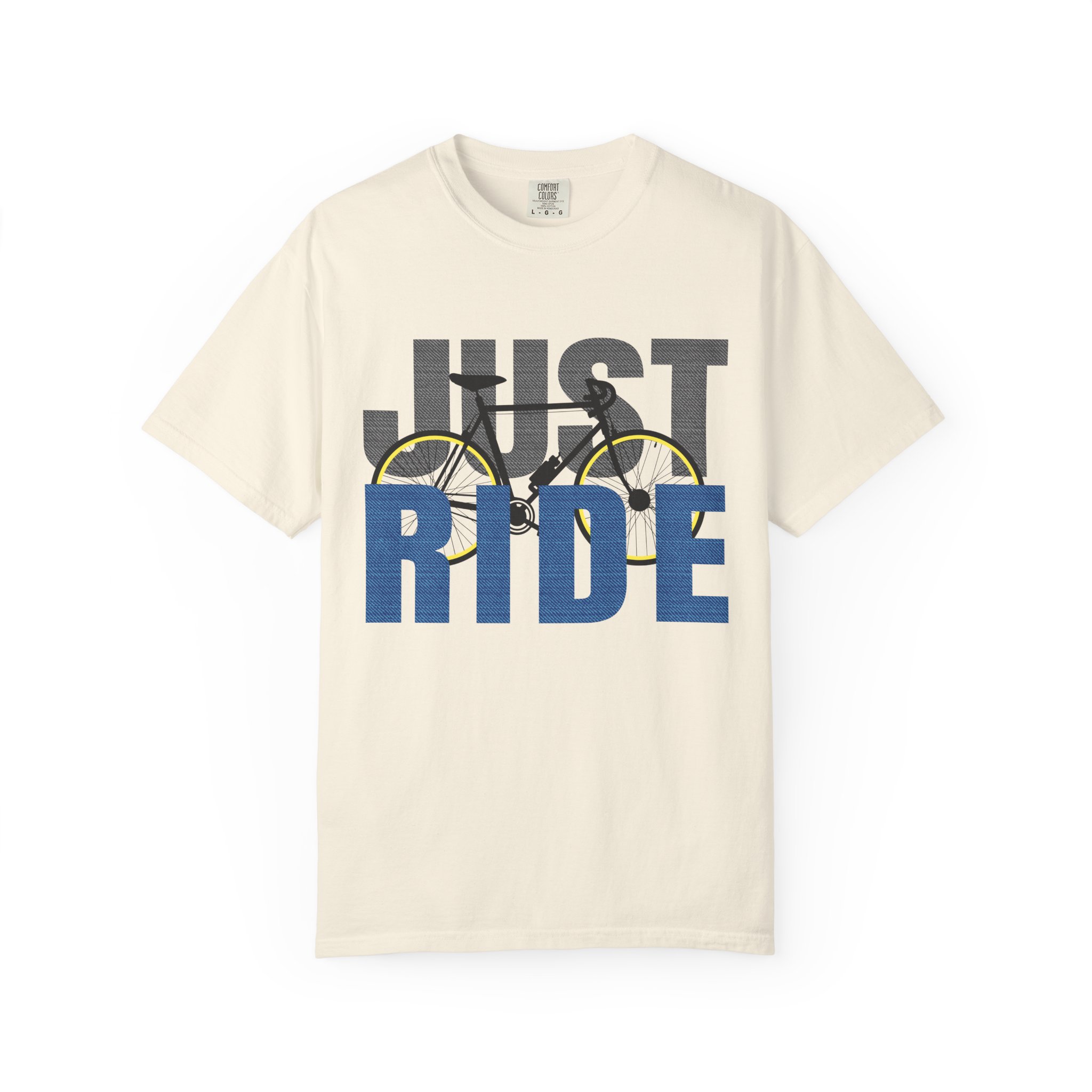 Unisex Cycling T-shirt, Just Ride Graphic Tee, Sporty Casual Wear, Cycling Gift, Active Lifestyle Apparel, Bike Lover Shirt. - Image 9