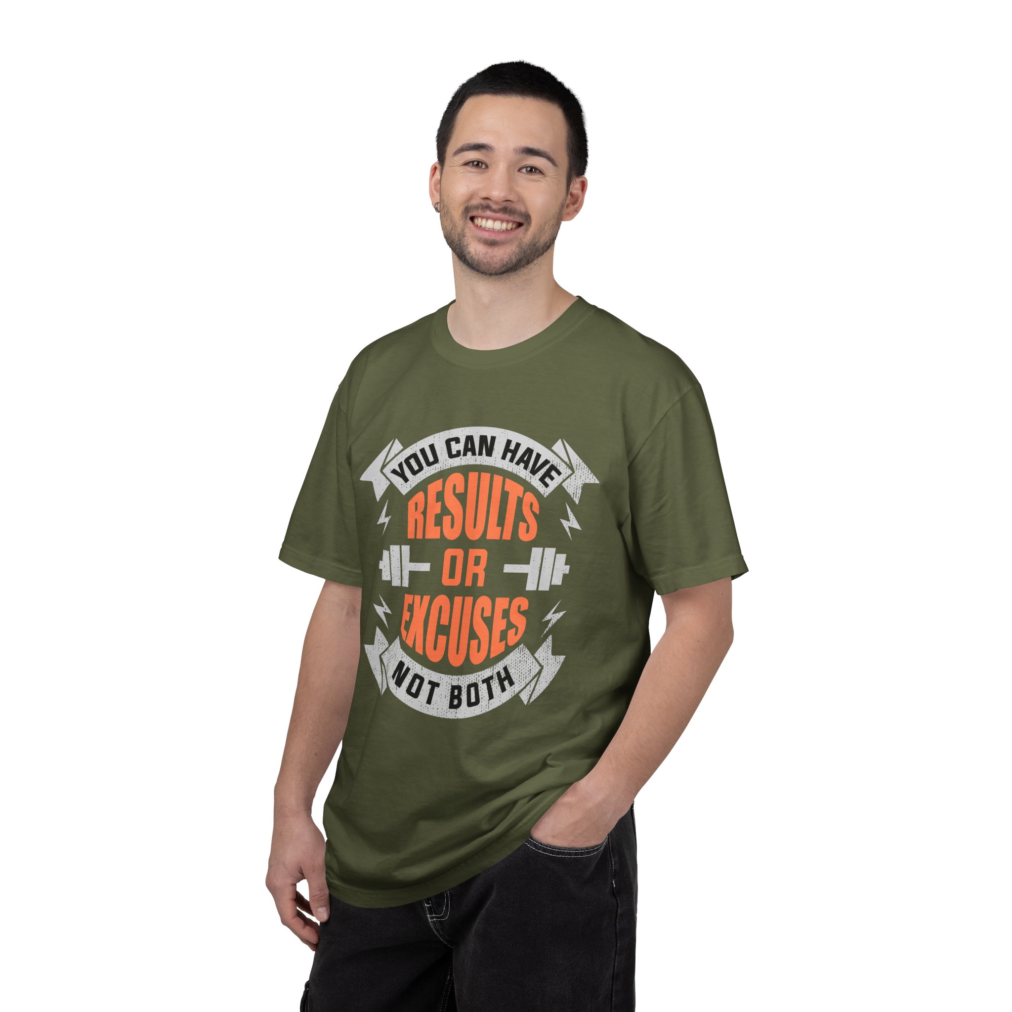 b2 - 6.18 - You Can Have Results or Excuses Not Both T-Shirt – Motivational Gym Graphic Tee for Discipline, Focus & No-Excuses Mindset. - Image 10