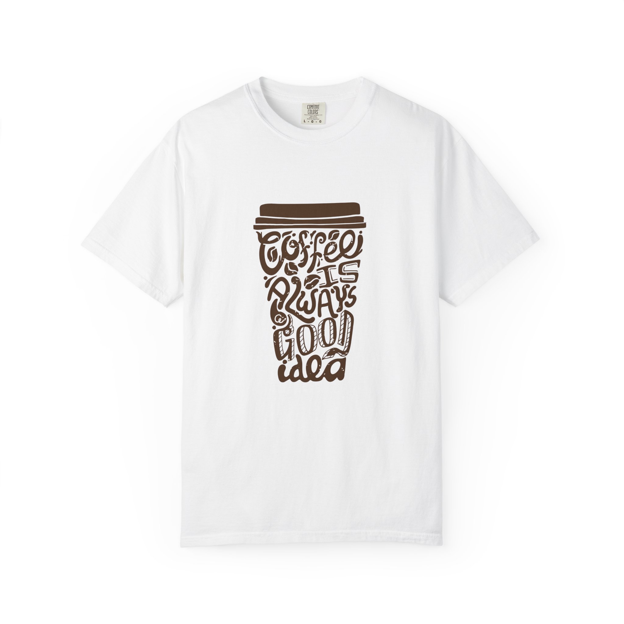 Coffee Lovers Unisex T-shirt - Soft Garment-Dyed Tee, Perfect for Everyday Wear, Coffee-Themed Gift, Unique Graphic Tee. - Image 9