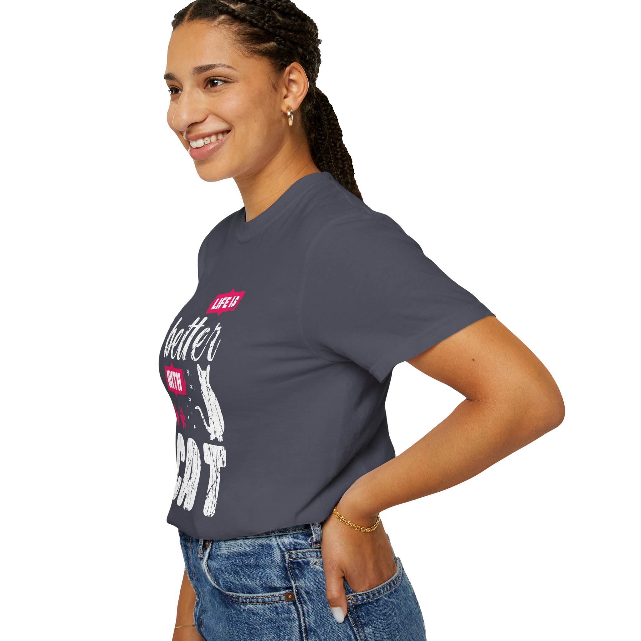 b2 - 5.17 - Life Is Better with Cat T-Shirt – Funny Cat Lover Graphic Tee for Cozy Vibes & Everyday Happiness. - Image 37