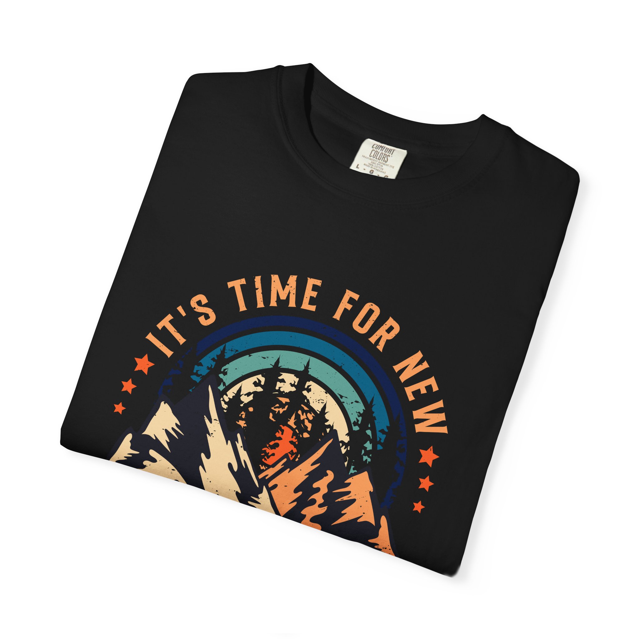 Adventure Awaits Unisex Garment-Dyed T-shirt, Perfect for Outdoor Lovers, Casual Wear, Vacation, Gifts for Adventurers. - Image 7