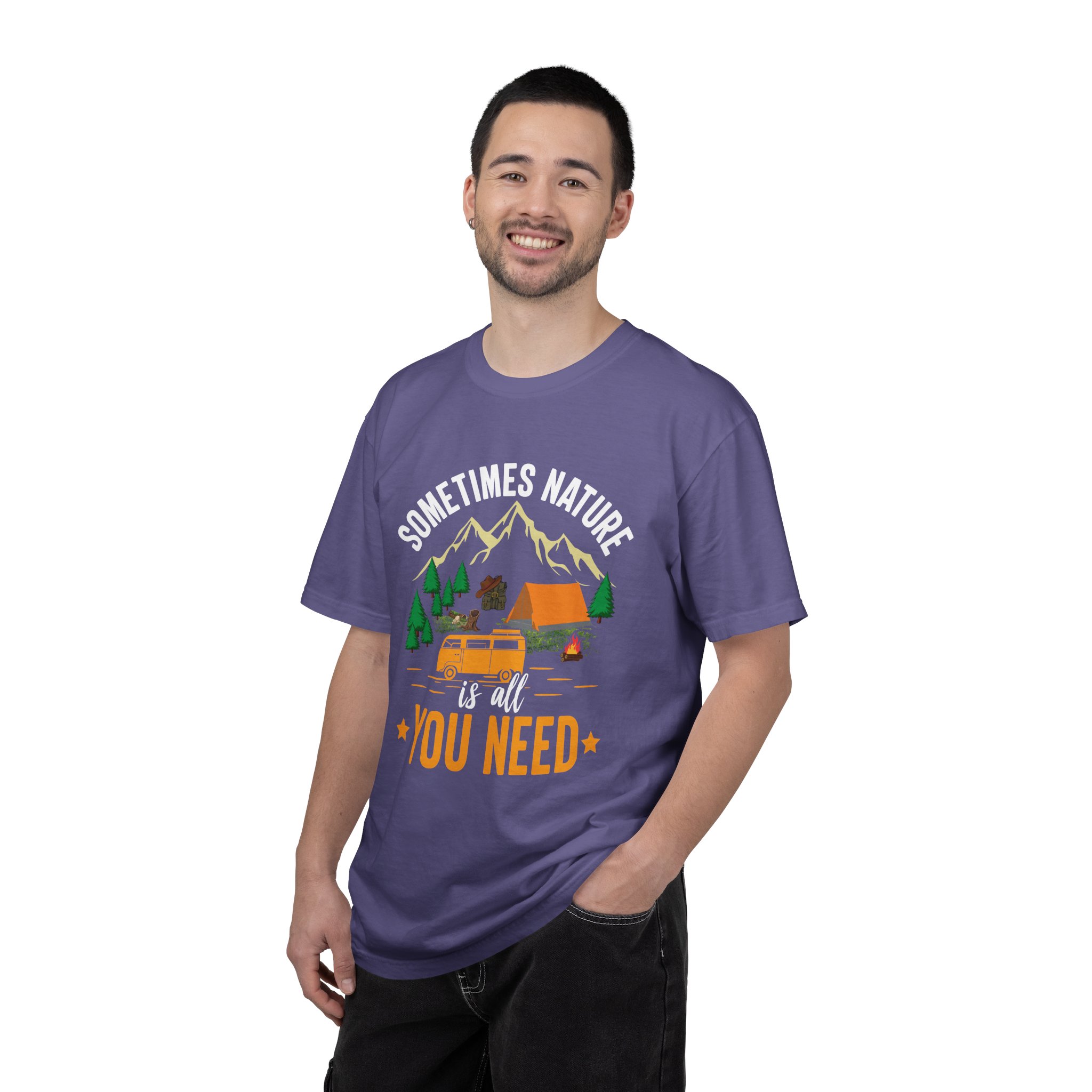 Adventure Awaits Unisex T-Shirt - Perfect for Camping, Nature Lovers, Outdoor Enthusiasts, Summer Festivals, Unique Gift Idea. - Image 42