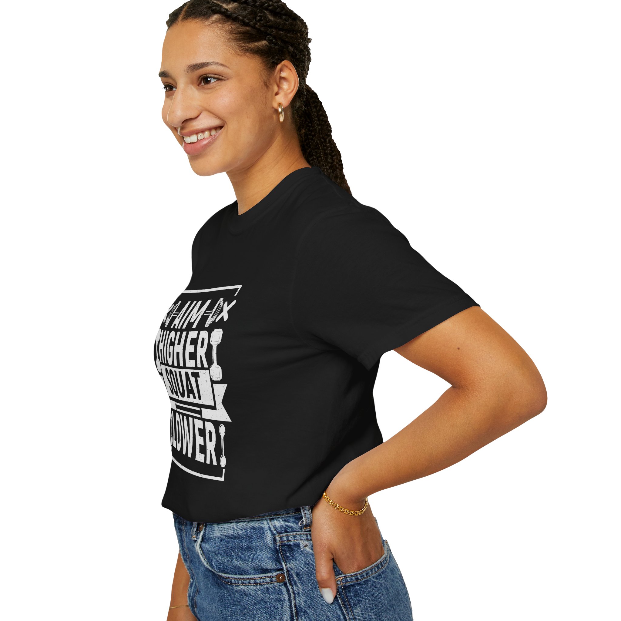 Fitness Motivational T-Shirt, Gym Tee for Active Lifestyle, Workout Apparel, Gift for Fitness Enthusiasts, Exercise Outfit, Squat Humor Tee. - Image 5