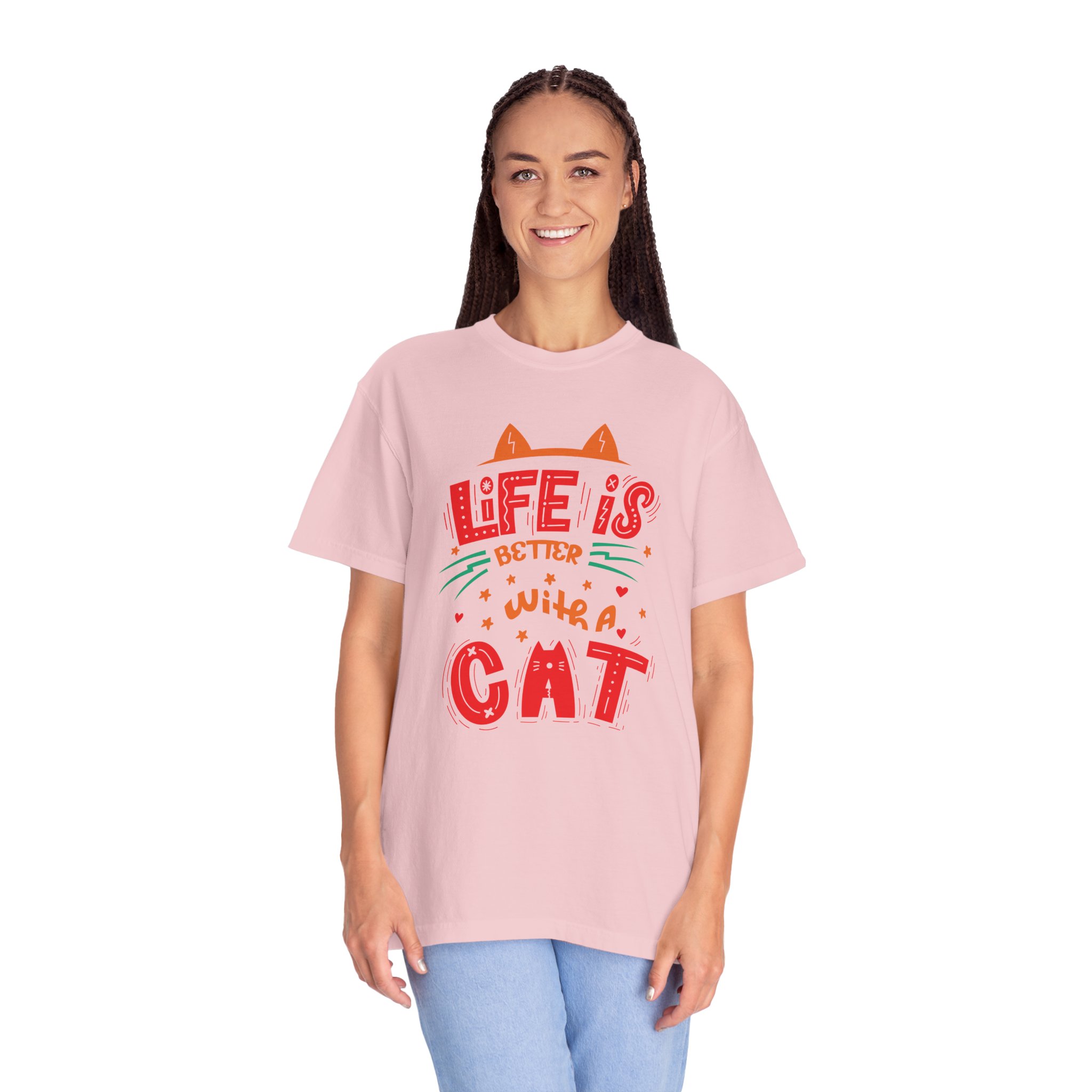 b2 - 5.15 - Life Is Better With a Cat T-Shirt – Cute Cat Lover Graphic Tee for Cozy Vibes & Everyday Happiness. - Image 51