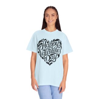Happy Valentine’s Day Script Heart T-Shirt – Romantic Love Graphic Tee for Couples, Gift Giving & Festive Celebration. - Image 35