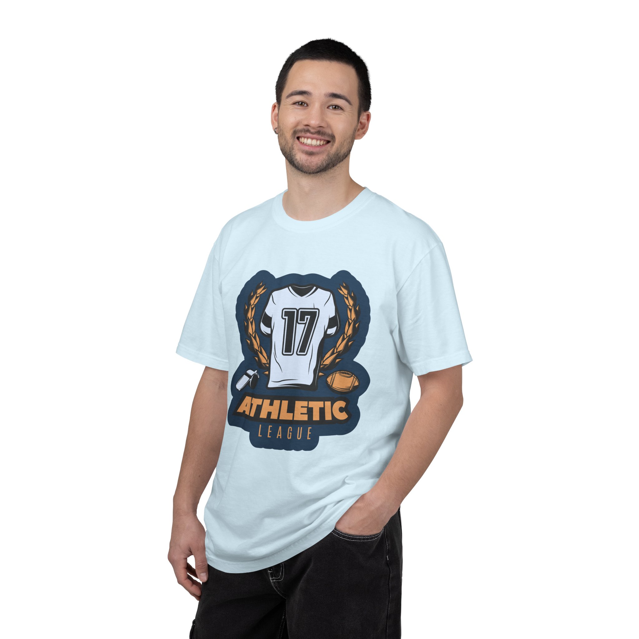 Athletic League T-Shirt, Sports Fan Apparel, Unisex Graphic Tee, Gamer Gift, Team Pride Wear, Casual Everyday Style. - Image 2