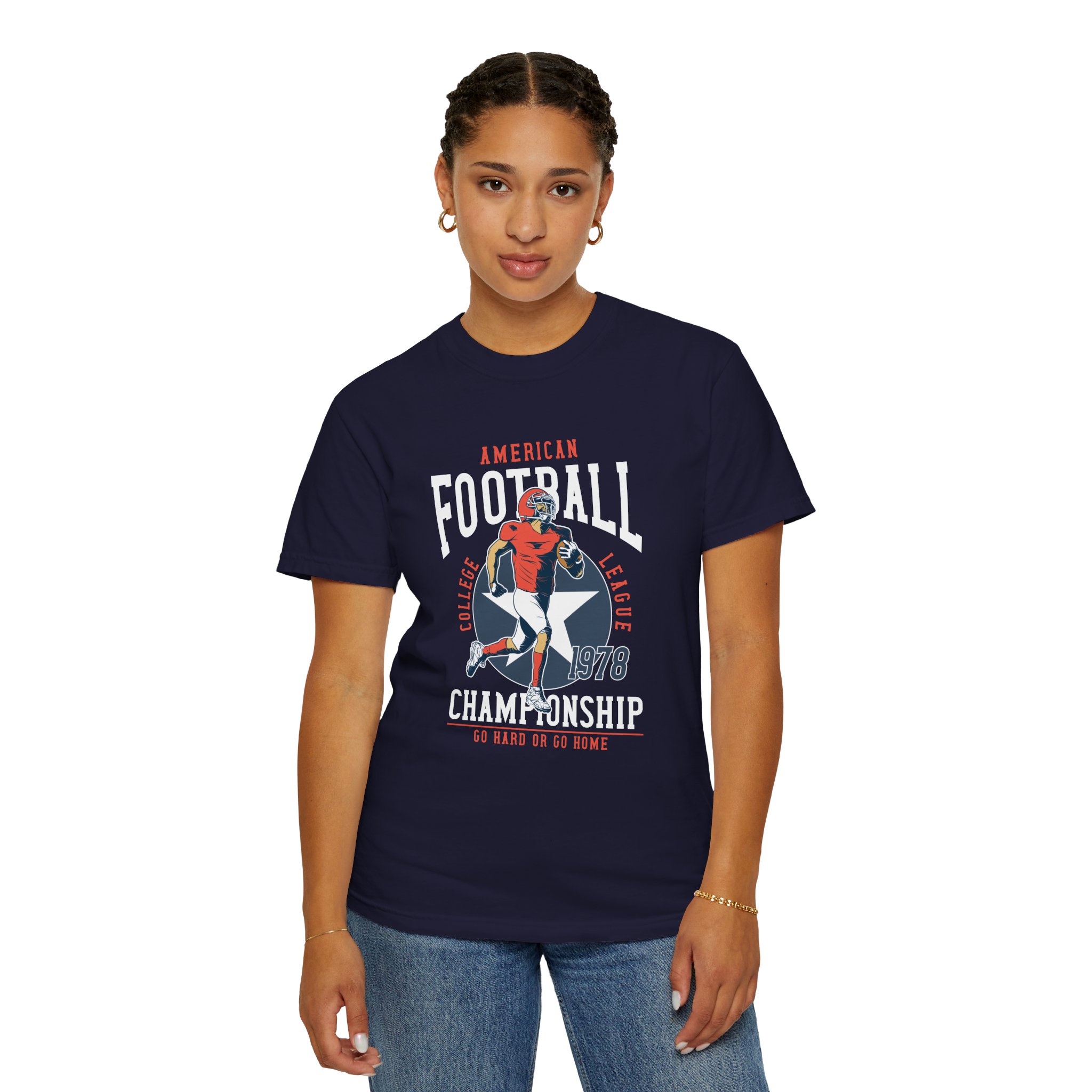 C - 16.19 - Vintage Football Championship T-Shirt, Sports Tee, Unisex Apparel, Gift for Football Fans, Casual Wear, Retro Style, Game Day Shir. - Image 28