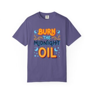 Bold motivational quote tee - Burn the Midnight Oil Unisex Tee - Image 41