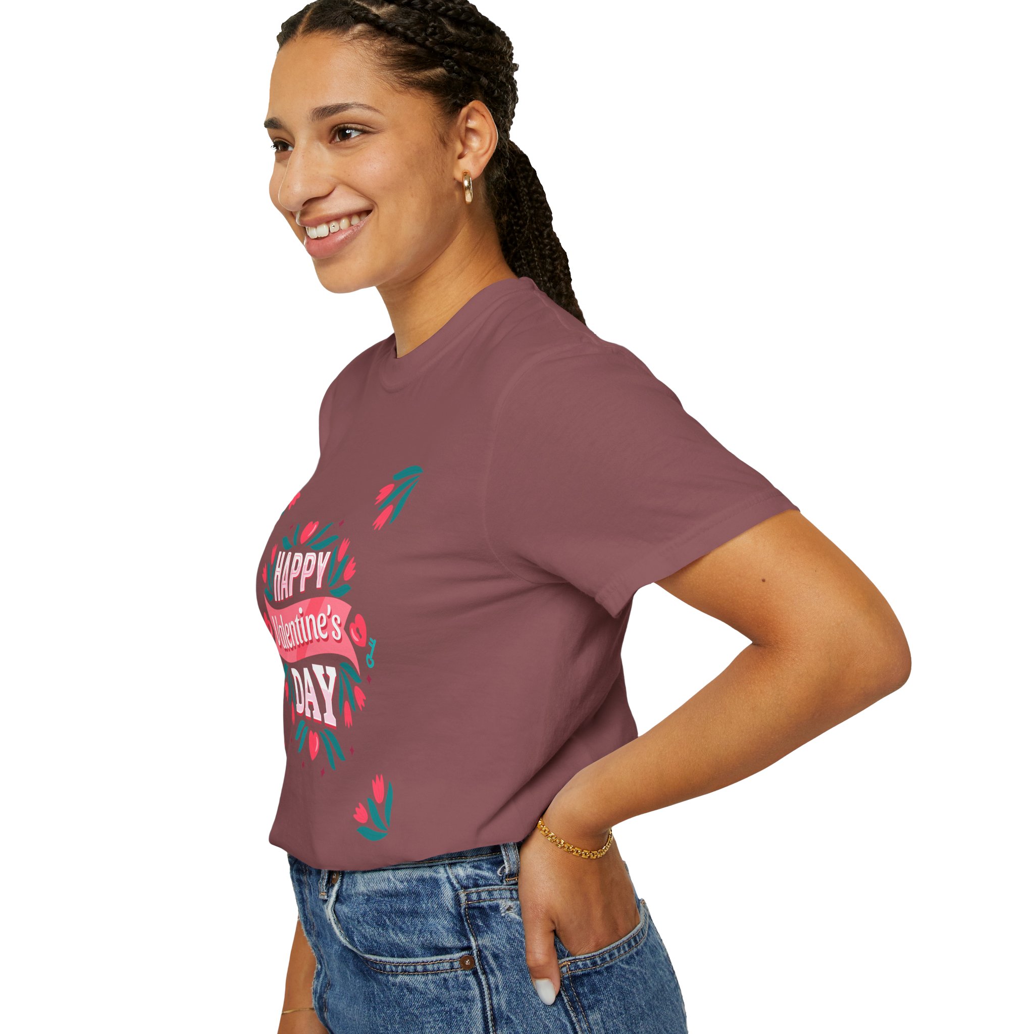 Unisex Valentine’s Day T-shirt, Cute Floral Graphic Tee, Gift for Him or Her, Casual Wear, Trendy Love Shirt. - Image 13