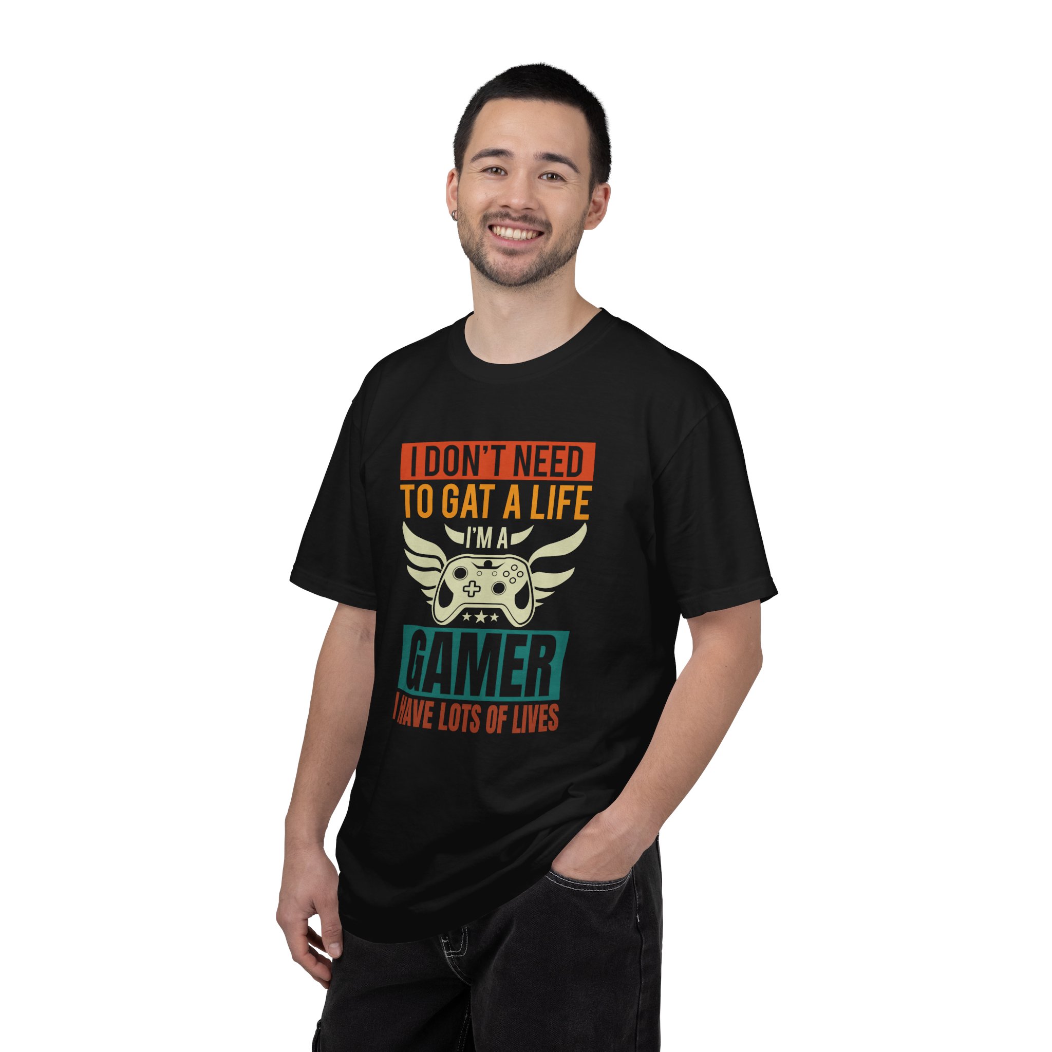 b2 - 3.19 - I Don’t Need to Get a Life, I Have Lots of Lives T-Shirt – Funny Retro Gamer Controller Graphic Tee for Humor & Classic Gaming Vibes. - Image 34