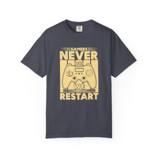 Gamer Controller t shirt for Gamers - Never Restart Gamer Controller Unisex Tee - Image 25