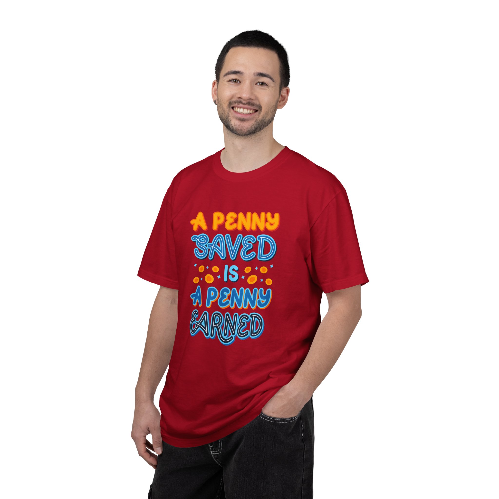 b2 - 2.7b - A Penny Saved Is a Penny Earned T-Shirt – Retro Inspirational Savings Quote Graphic Tee for Smart Living & Financial Motivation. - Image 42